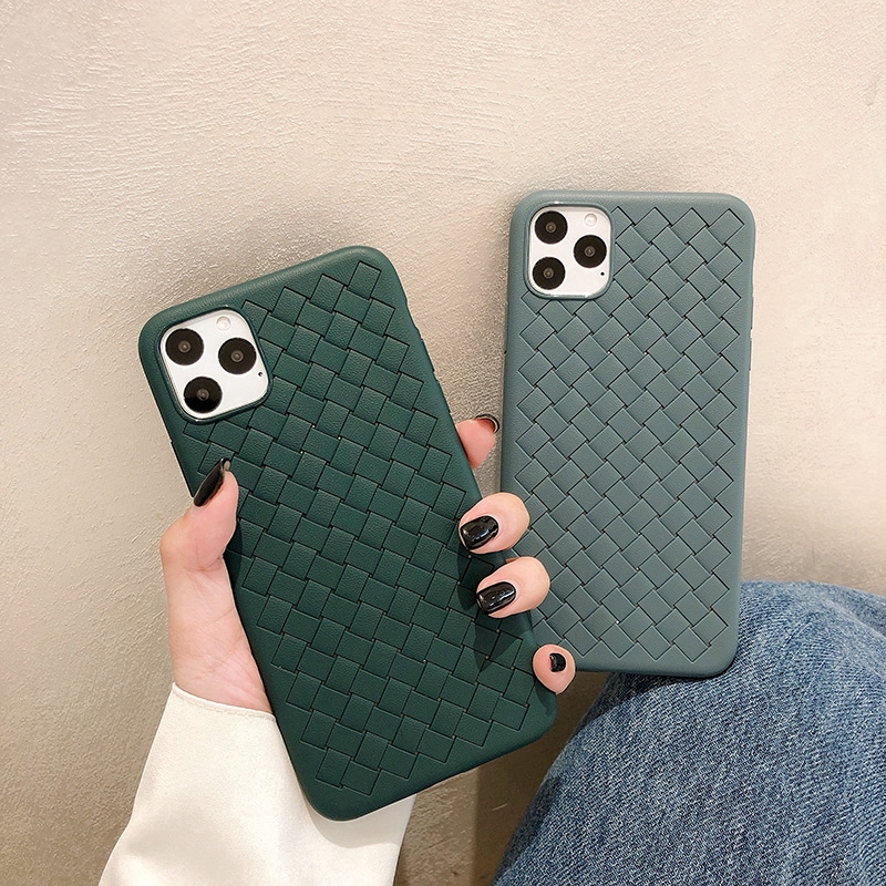 Ốp Điện Thoại Mềm Màu Trơn Họa Tiết Gợn Sóng Cho Iphone 11 Pro Max X Xs Max Xr 6 6s 7 8 Plus 12 Pro Max 12 Mini | BigBuy360 - bigbuy360.vn