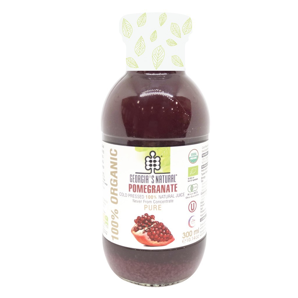 Nước Ép 100% Hữu Cơ Lựu Tự Nhiên Tăng Cường Vitamin C  - ORGANIC Pure Pomegranate Juice