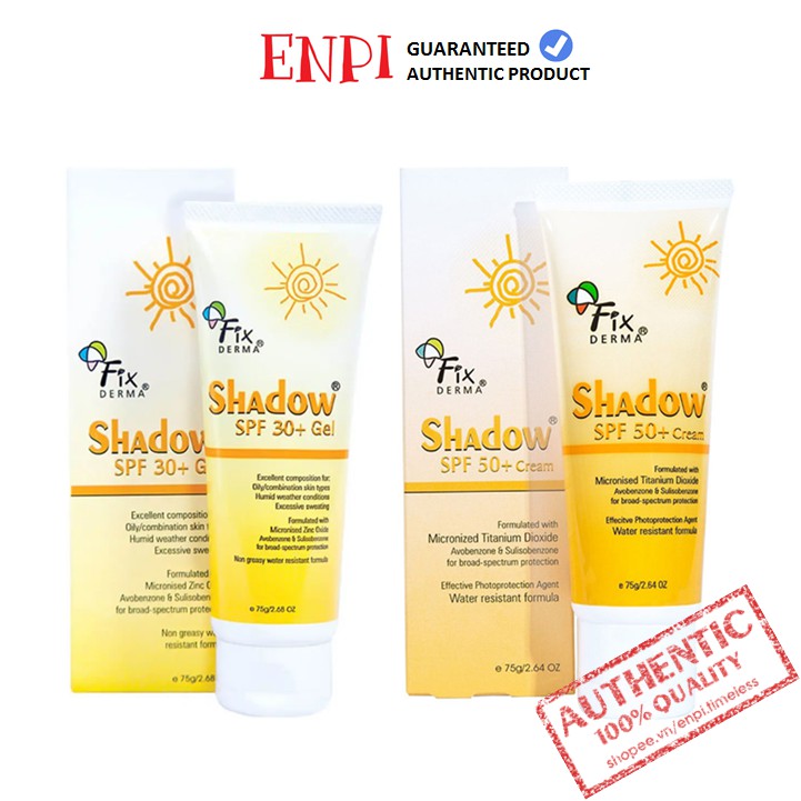 Kem chống nắng Fixderma Shadow 75g | WebRaoVat - webraovat.net.vn