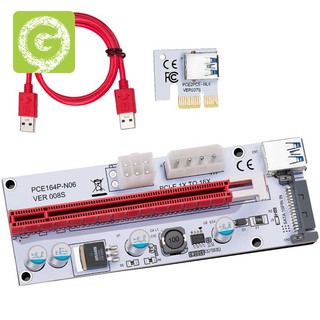 Card Mở Rộng Pcie Pci-E Express 1x Sang 16x Kèm Cáp Usb