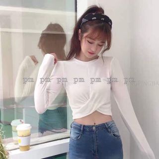 Áo crt xoắn eo thu đông