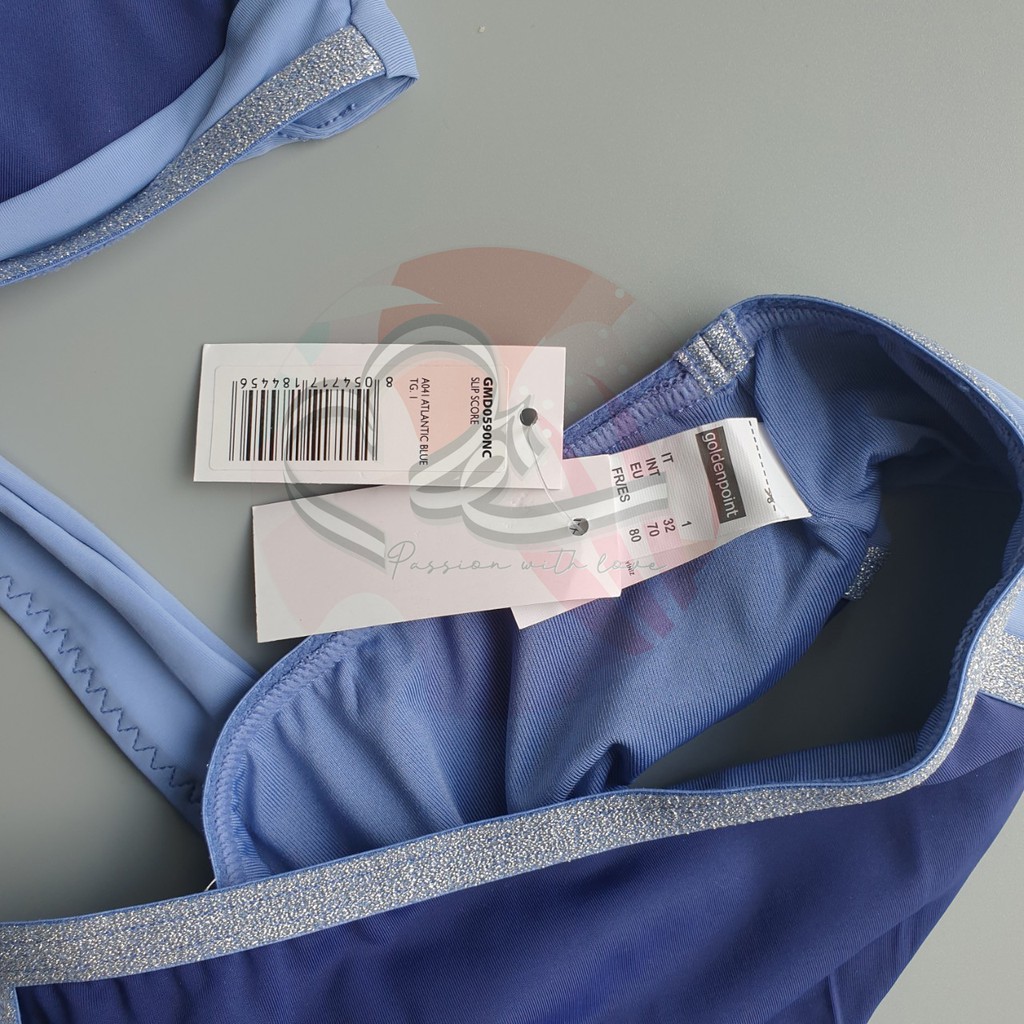 Bộ bơi hai mảnh GP viền kim tuyến xuất khẩu Ý