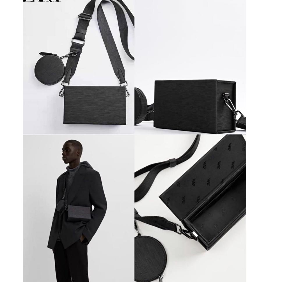 (Wbag_Im Nhập Khẩu) Túi Đeo Chéo Zara ZR SLING BAG MINI RIGID Đôi Nhập Khẩu Cao Cấp Thời Trang Cho Nam 2635 (ART.. 1)
