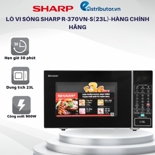 Lò vi sóng Sharp R-370VN-S(23L)-Hàng Chính Hãng