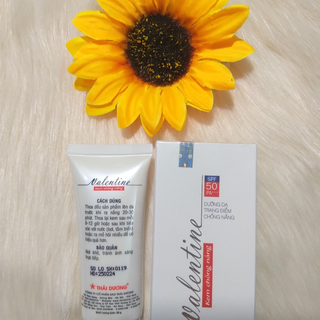 KEM CHỐNG NẮNG VALENTINE SPF 50 - 30G