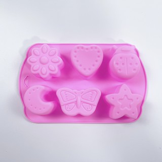 Khuôn silicon làm thạch làm bánh cho bé 6 hình thù ngộ ngĩnh Goodbabyvn