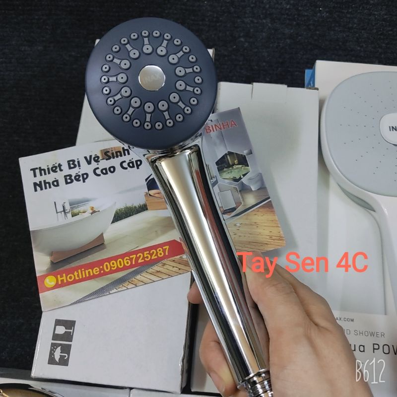 Tay sen tắm tăng áp INAX Aqua Power, tăng áp 500%,tay sen massage 3-5 chế độ dễ vệ sinh,hàng chính hãng
