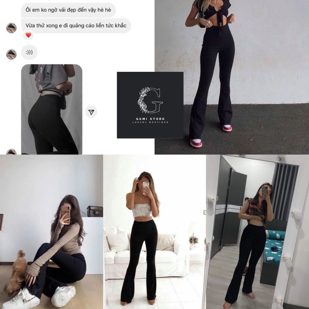 Quần Ống Loe Legging Nữ Gemi Cạp Cao Tôn Dáng Lên From Xinh ( MA88) | BigBuy360 - bigbuy360.vn