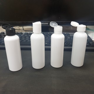 Chai nhựa Pet nắp bật, bậc màu trắng sữa 50ml, 100ml