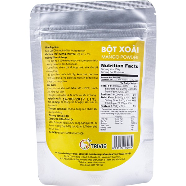 Bột  Xoài Trivie