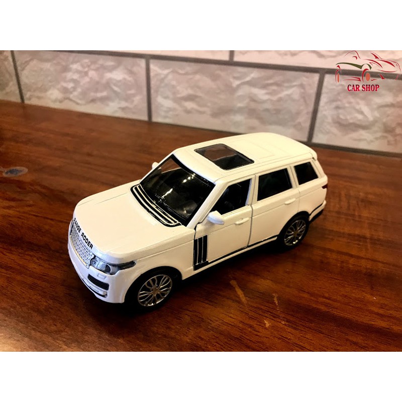 Xe mô hình hợp kim Land Rover Range Rover tỉ lệ 1:32 màu trắng