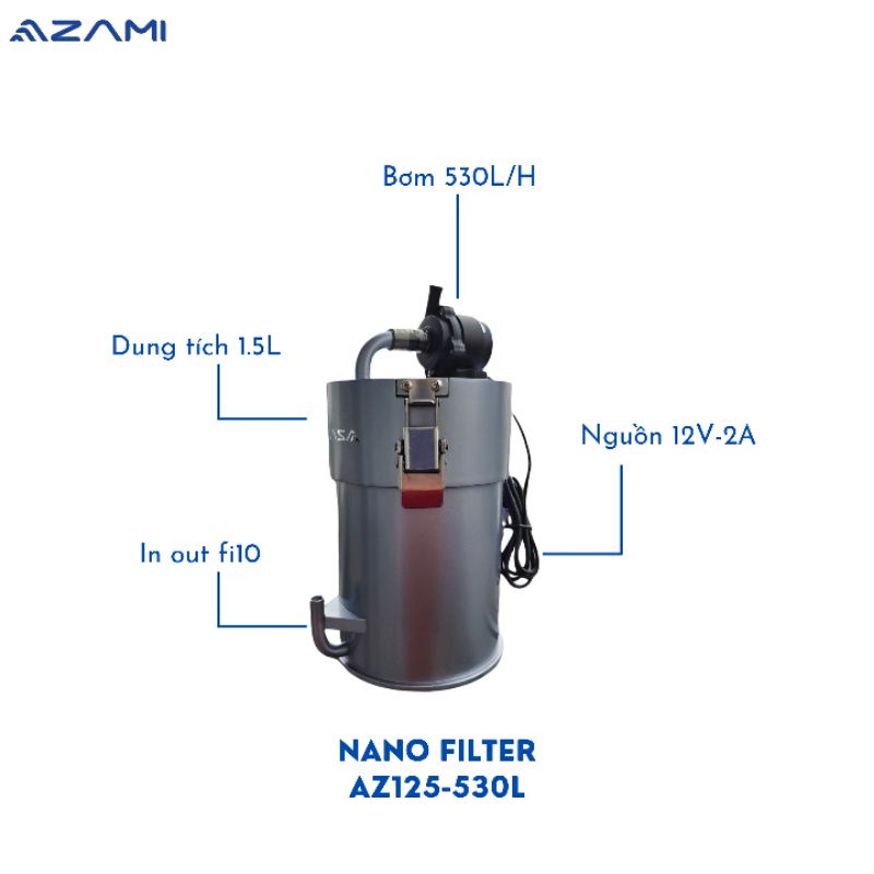 Lọc nano cho bể 50l trở xuống