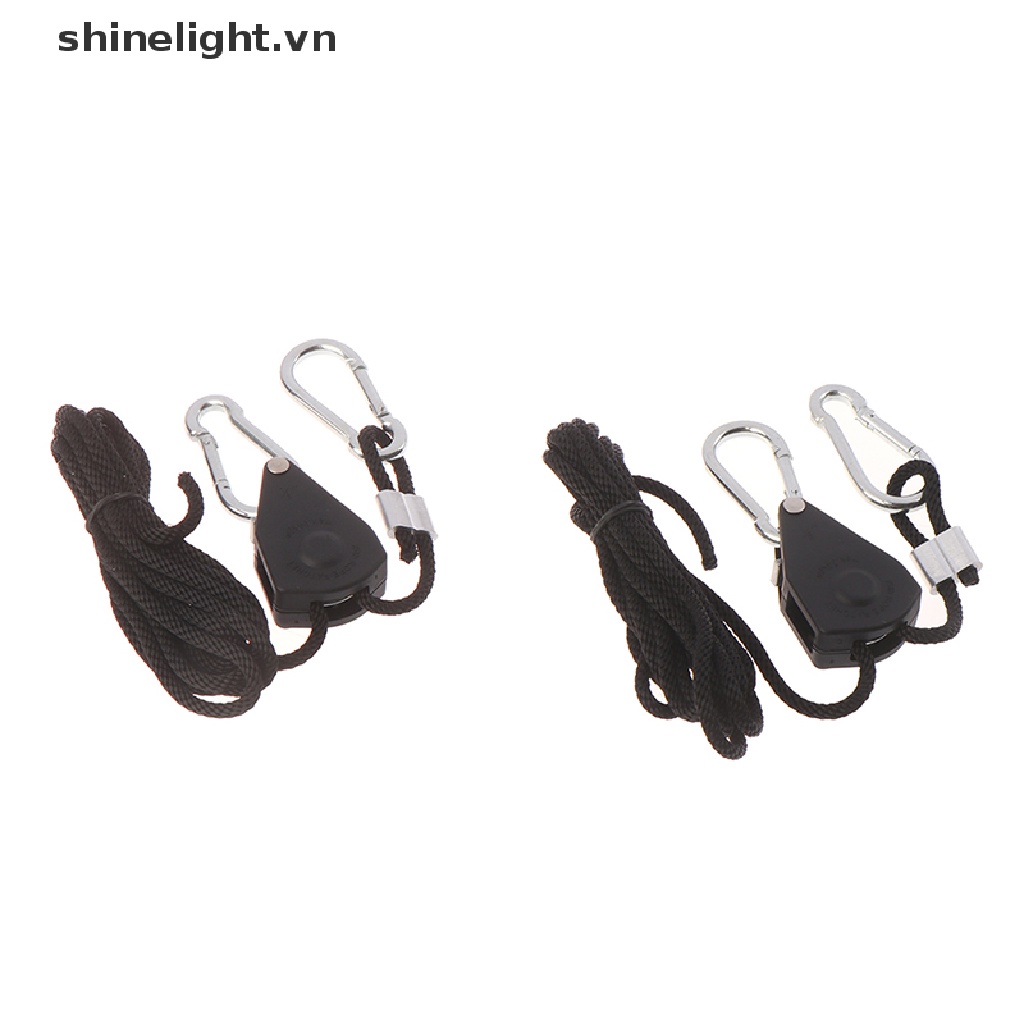 Set 2 Dây Thừng Treo Đèn Trồng Cây Có Thể Điều Chỉnh 1 / 8 &quot;