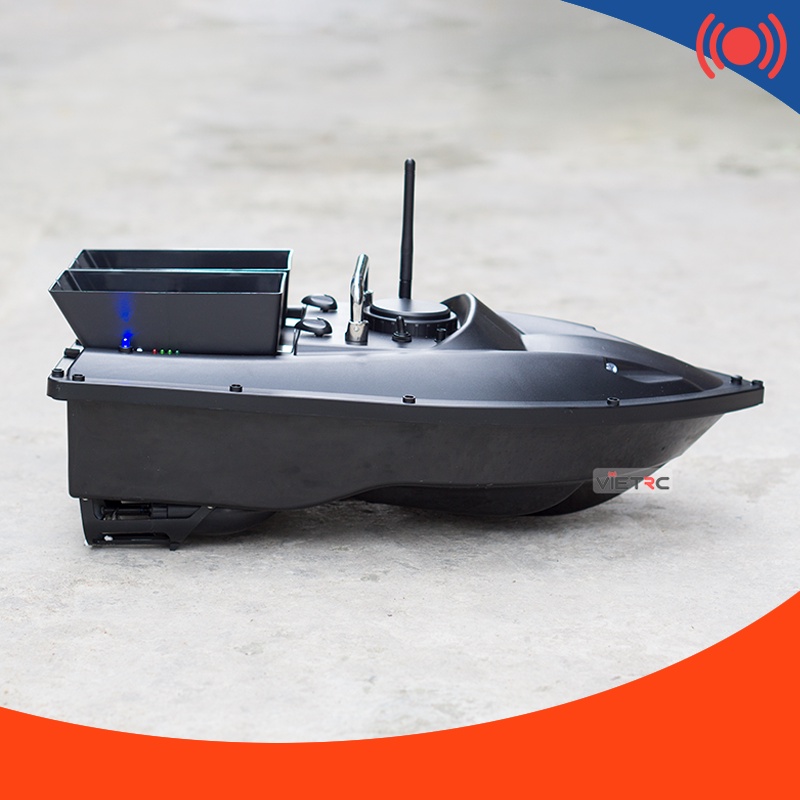 Thuyền (tàu) thả thính, thả mồi câu điều khiển từ xa bản 1 khay và 2 khay, pin dung lượng 18000mah