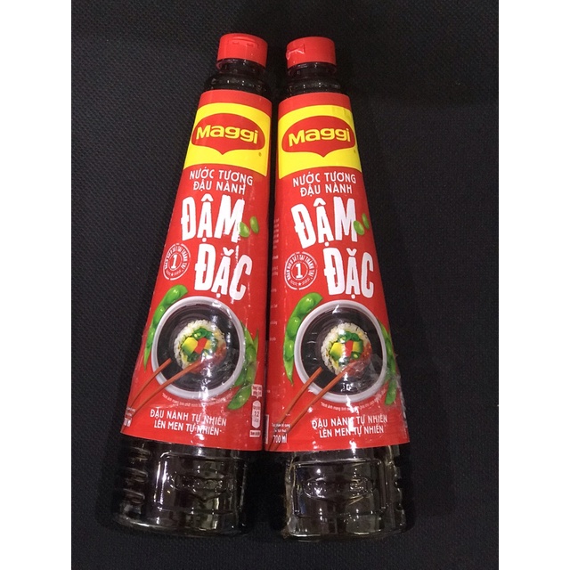 Combo 2 chai nước tương Maggi đậu nành đậm đặc 700ml