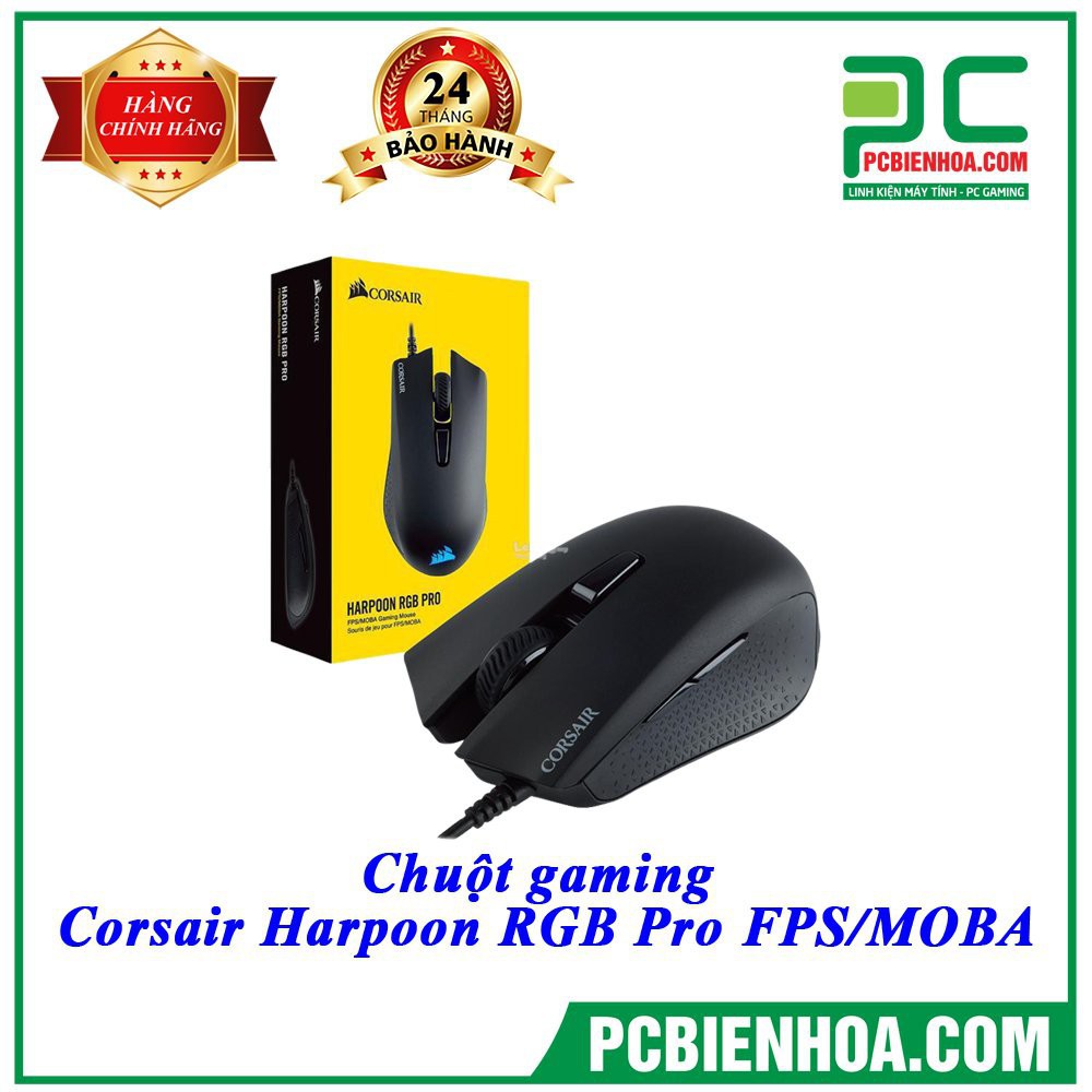 【Chuột máy tính】Chuột gaming Corsair Harpoon Pro RGB