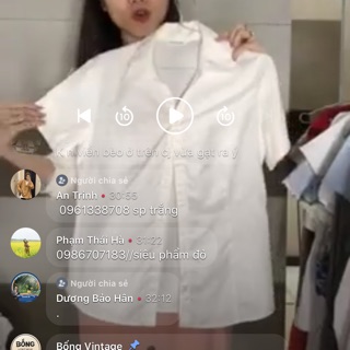 Áo sơ mi trắng ngắn tay