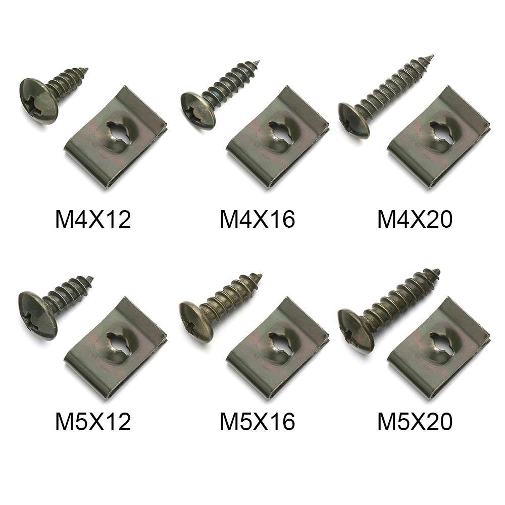 Bộ 10 Ốc Vít M4 M5 Bằng Nhựa Chất Lượng Cao Cho Xe Scooter / Xe Hơi / Xe Máy Ốp
