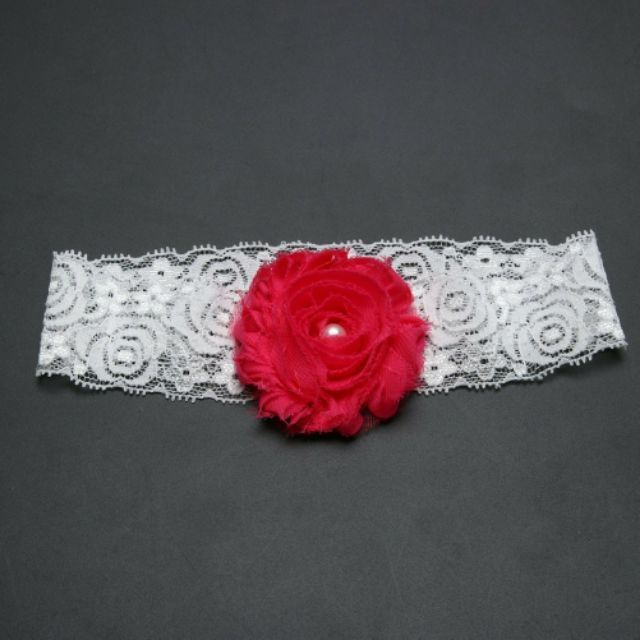 Băng đô turban hoa đính ngọc cho bé