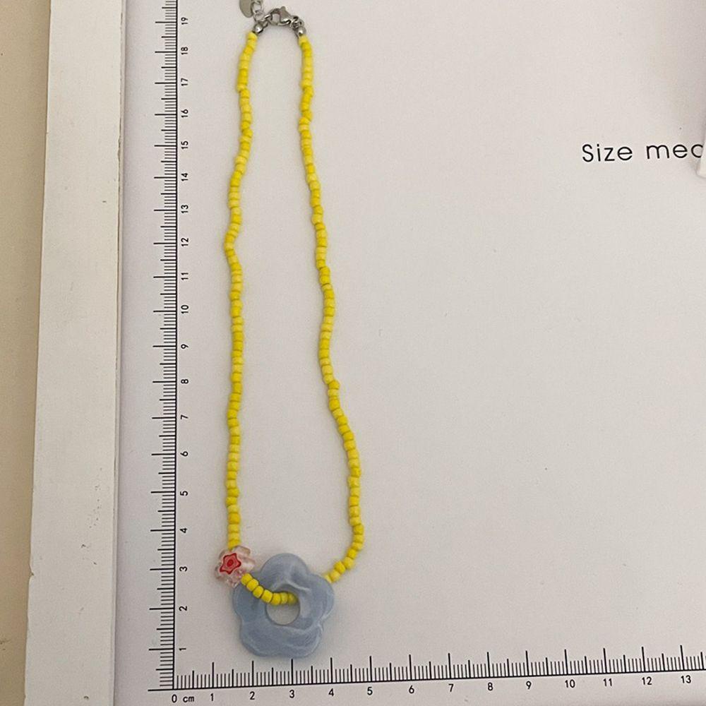 Vòng cổ Hạt Gạo Nhiều Màu Độc Đáo Phong Cách Retro Hàn Quốc Y2K