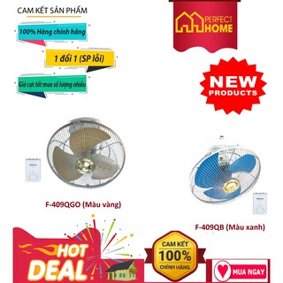 Bão sale quạt đảo lắp trần nhà panasonic f-409qb, f-409qgo