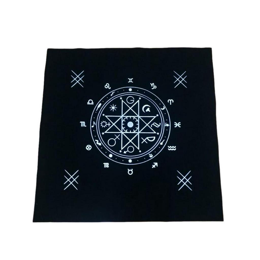 Khăn trải bàn họa tiết bài tarot cỡ 50x50cm