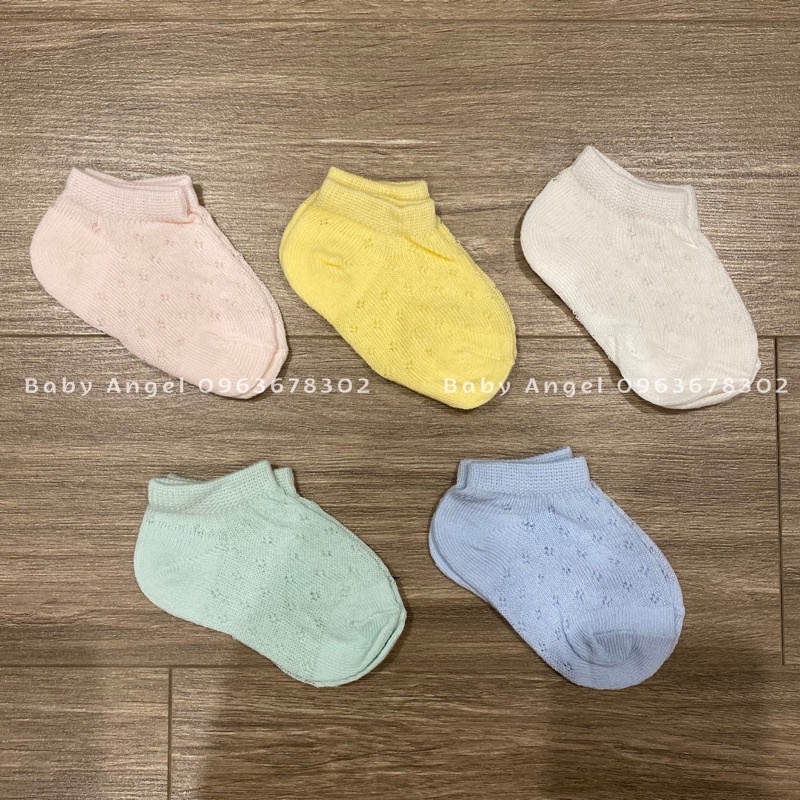 Tất lưới Hàn Quốc ngắn cổ cho bé sơ sinh 0-1,5 tuổi