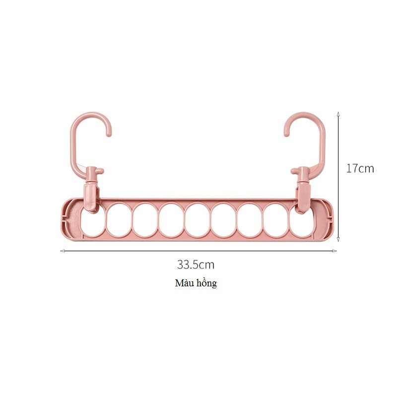 Móc treo quần áo nhiều lỗ đa năng tiết kiệm diện tích
