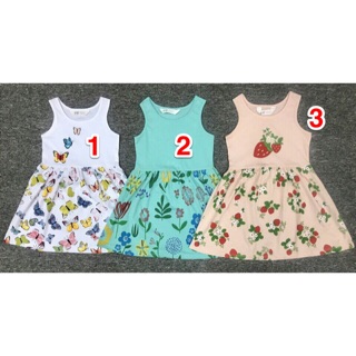 Đầm thun bé gái H&M, size 2-10 tuổi