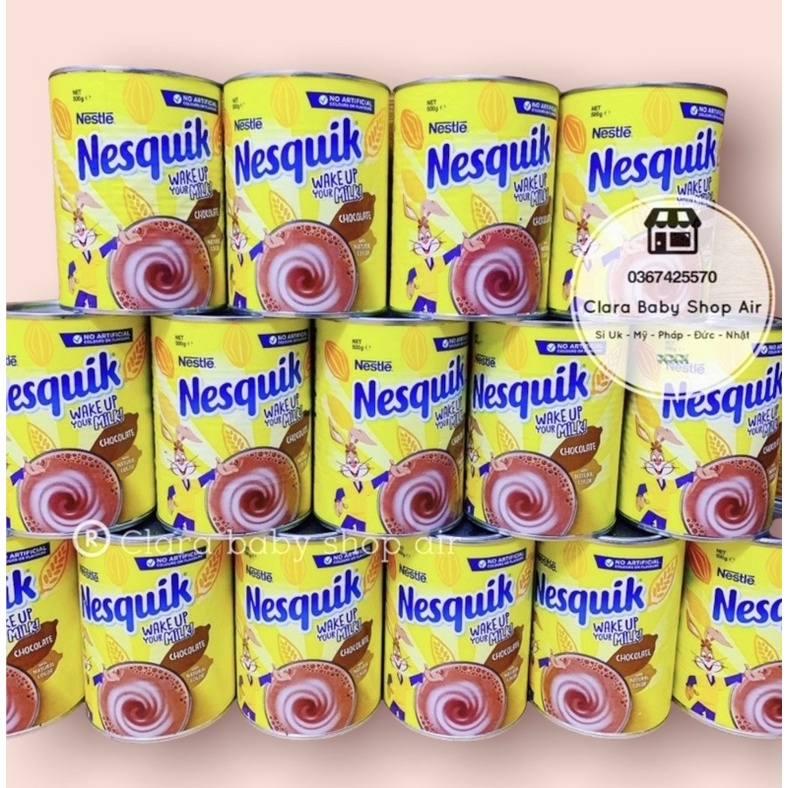 ( Air ✈️ đủ bill) BỘT CACAO NESTLE NESQUIK CHOCOLATE 500gr của Úc date 8/2023