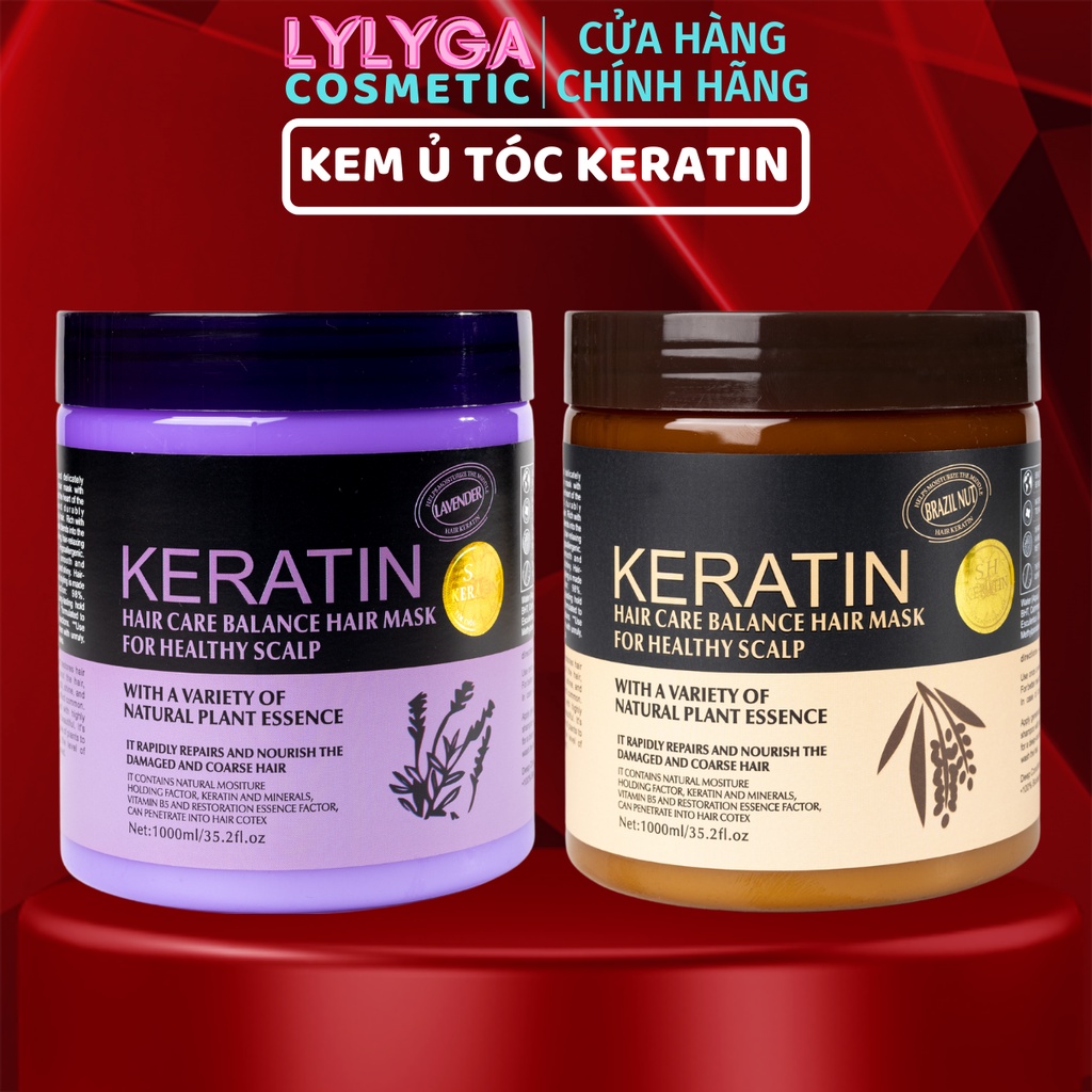Kem ủ tóc KERATIN COLLAGEN 1000ML UT08 - NÂU [ BRAZIL NUT ]