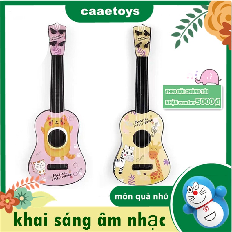 【THEO DÕI CHÚNG TÔI NHẬN voucher 5000 ₫】Đồ chơi guitar Đồ chơi đàn ukulele thiết kế nhỏ gọn cho bé