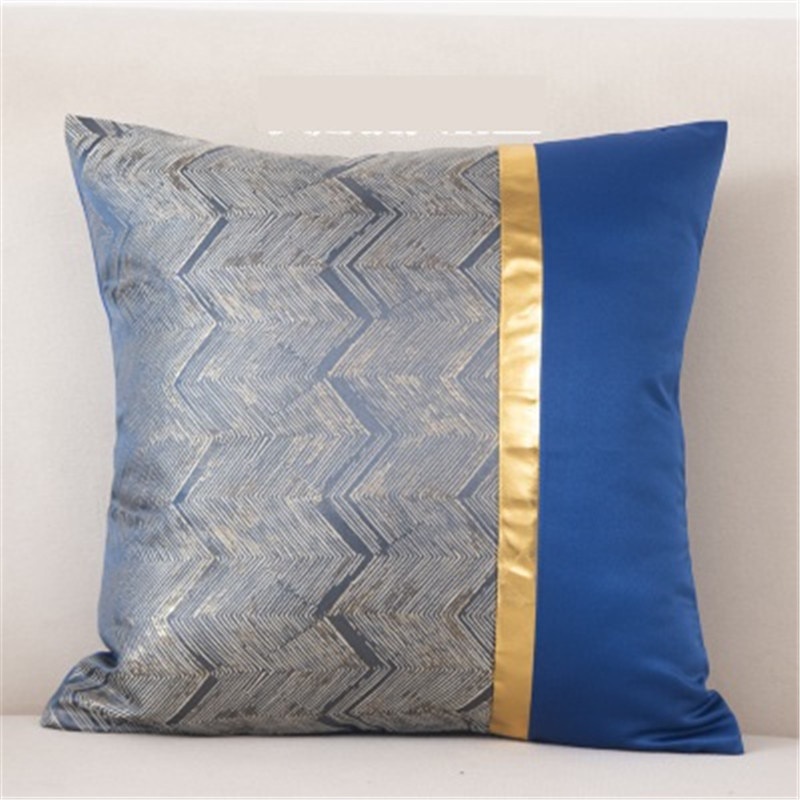 Luxurious Bronzing jacquard Pillow Cushion Cover Velvet Throw Pillowcase 45*45 Sofa Home New Year Decorative funda cojin