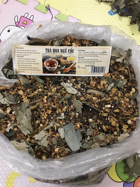 Combo 1 kg trà hoa ngũ cốc đóng túi zip