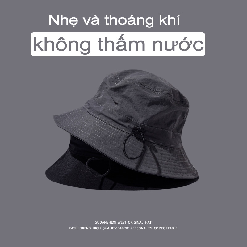 Mũ Bucket Chống Nắng Chống Thấm Nước Thoáng Khí Có Thể Điều Chỉnh Cho Nam Và Nữ