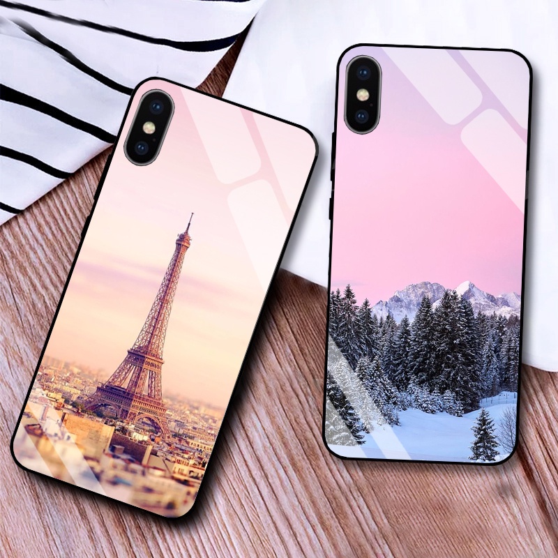 Ốp Lưng IPHONE X, XS, XSM, XR Plus Mặt kính cường lực Cao Cấp, Sang Trọng thiết kế Độc Quyền