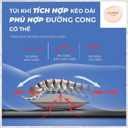 Đệm massage đa điểm rung , tặng kèm gối hơi