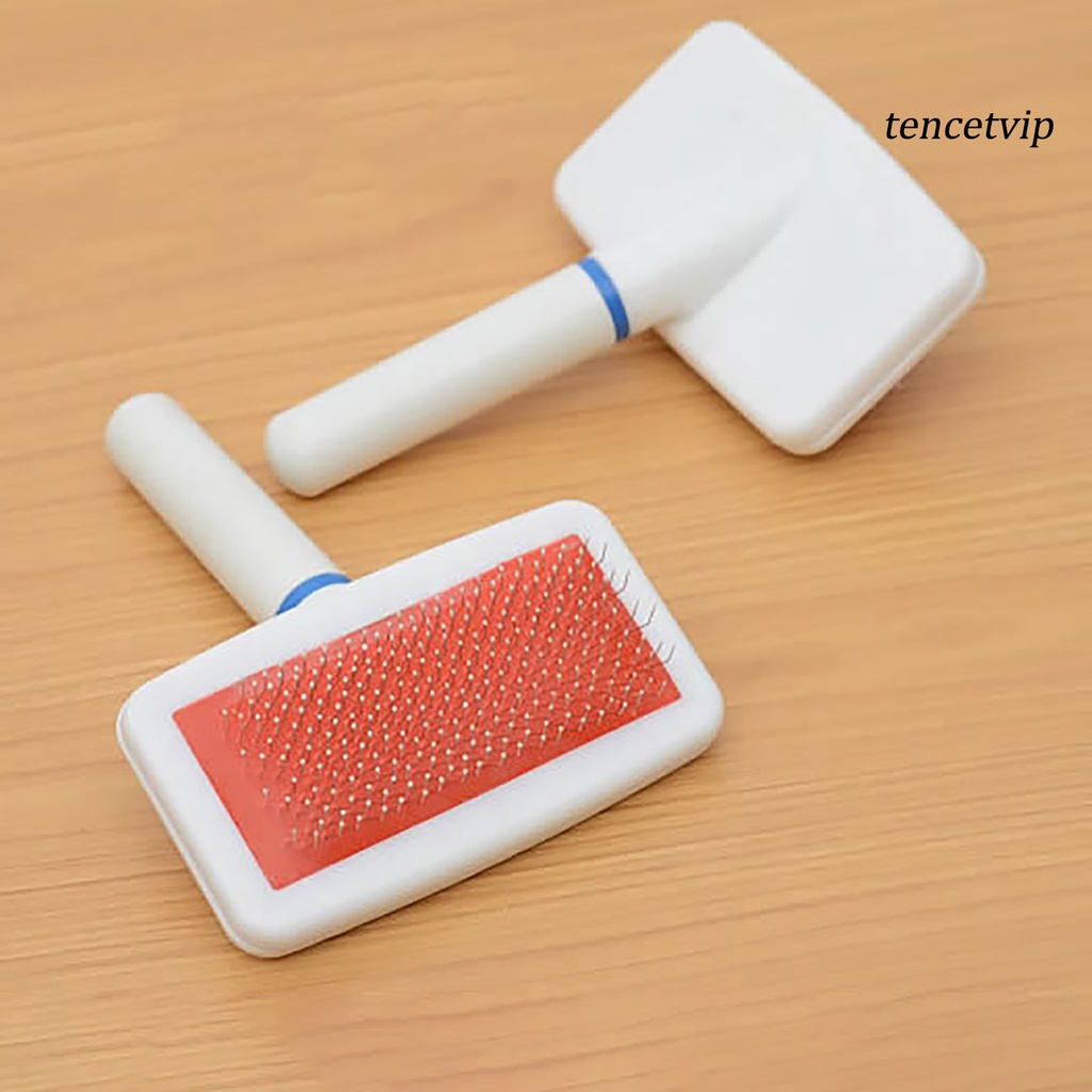 Lược Chải Lông Thú Cưng Tay Cầm Gỗ Linh Hoạt