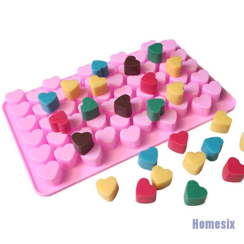 Khuôn Silicone Làm Đá / Sô Cô La / Bánh Kẹo Hình Trái Tim 3d Diy