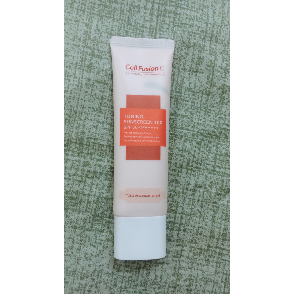 Kem chống nắng nâng tone da Cell Fusion C Toning Sunscreen 100 SPF 50+ PA++++ (hồng) 50ml