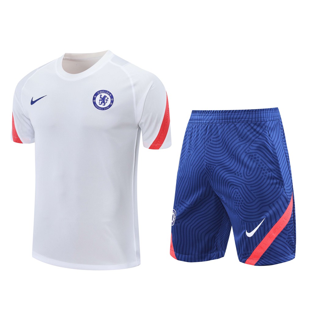 Áo Thun Chelsea Tay Ngắn Màu Trắng Thời Trang 2020 / 21