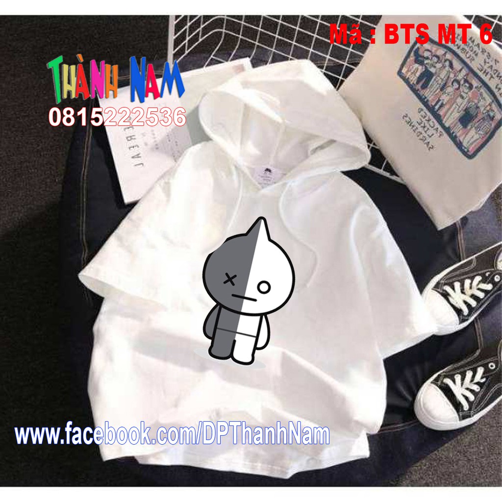 áo hoodie nhóm BTS ARMY chipi, áo bts, áo nhóm bts