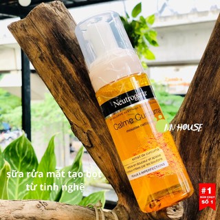 Sữa rửa mặt tạo bọt Neutrogena Calme Curcuma từ tinh nghệ - srm từ nghệ dưỡng da trắng sáng, mịn màng - NN HOUSE