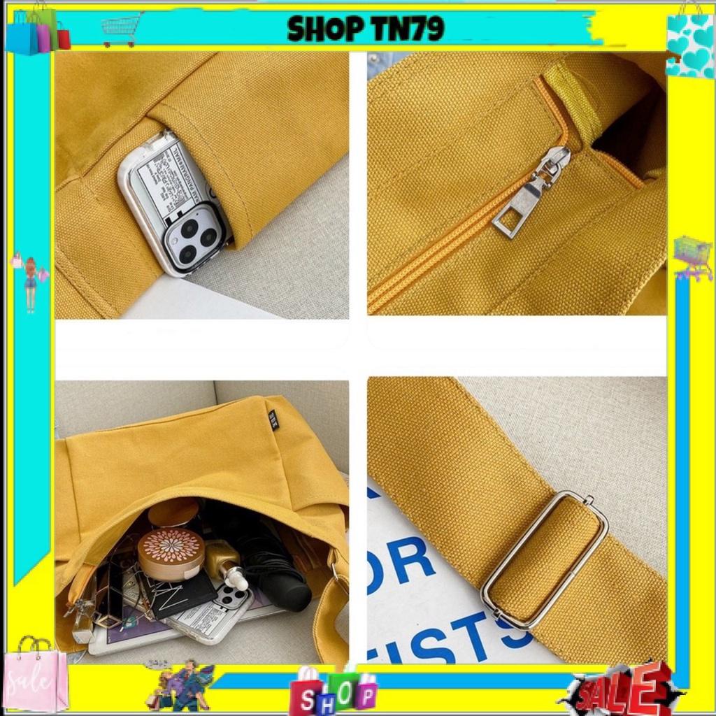 Túi Đeo Chéo Nữ vải canvas Túi Đeo Vai đi học đi chơi phong cách Hàn Quốc - TÚI &amp; BALO SHOP TN79
