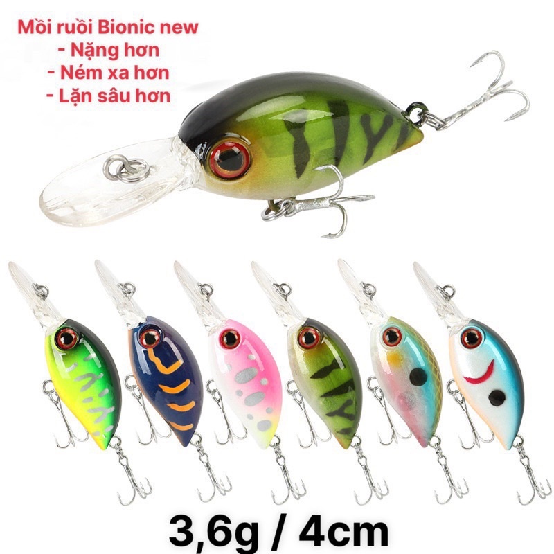 Mồi giả câu cá, Mồi ruồi Bionic Fatty lure đời mới chuyên bắt cá lóc, cá rô phi , măng, chuối , sộp , cá chim siêu nhậy.