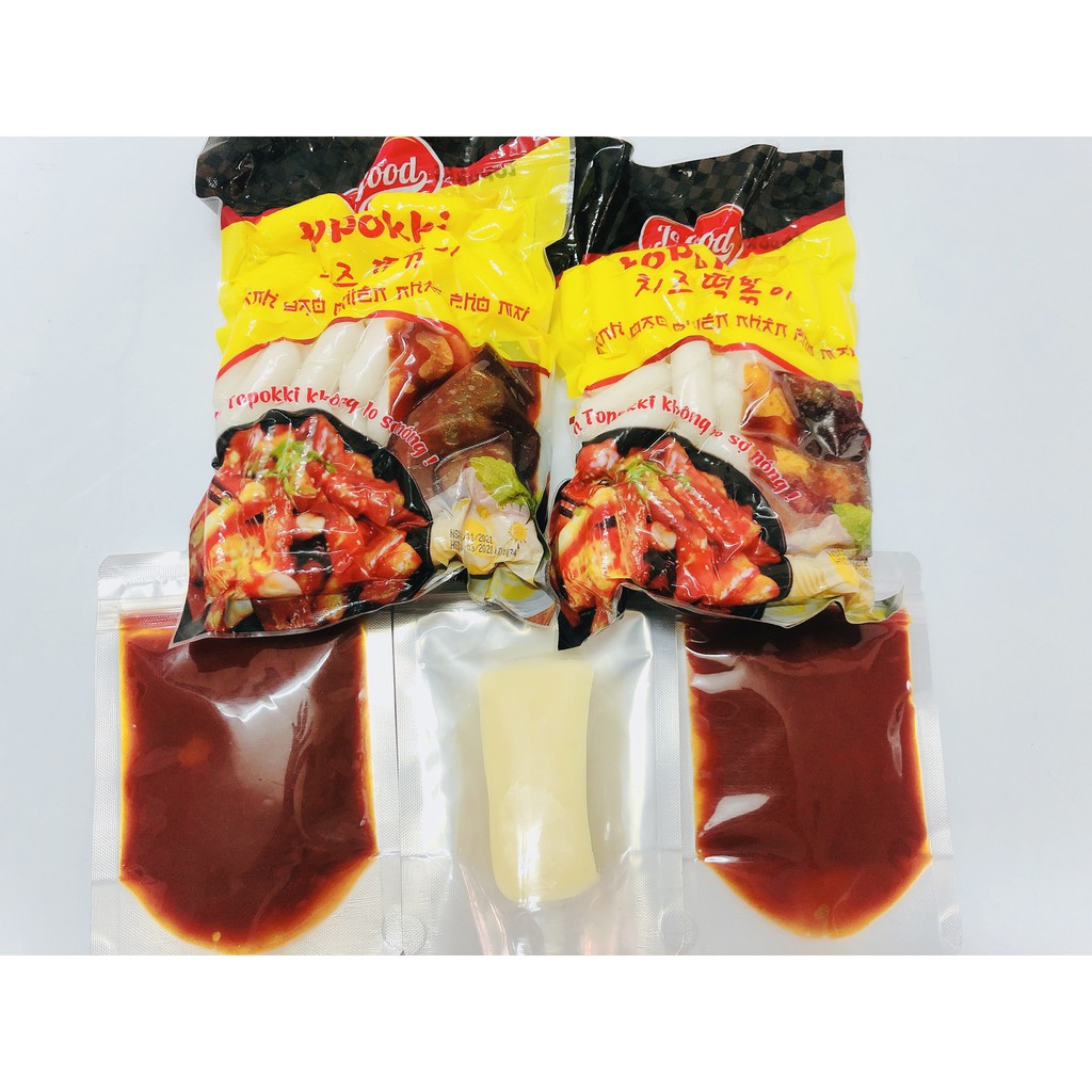 SET BÁNH GẠO PHÔ MAI JoFOOD KÈM SỐT , MOZA, MÌ HÀN QUỐC,PHÔ MAI,..