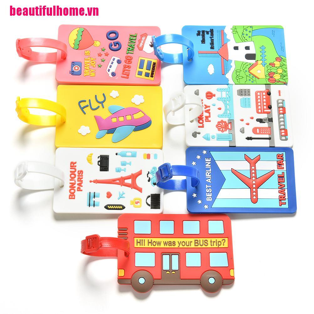 {beautifulhome.vn}Luggage Tags Labels Strap Name Address ID Suitcase Bag Baggage Travel Label Tag