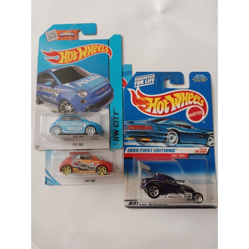 Hot Wheels Mô Hình Đồ Chơi Xe Hơi Fiat 500