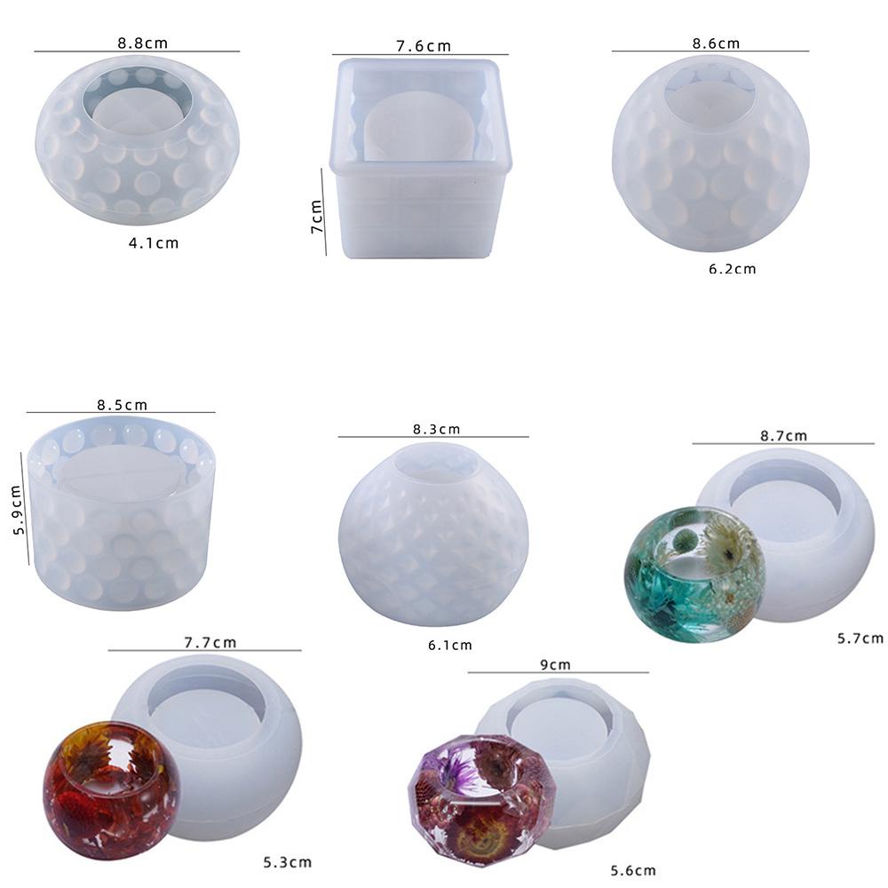 YNATURAL Khuôn Silicon Làm Giá Đỡ Nến Dập Nổi Hình Bát Đựng Nến DIY