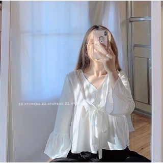 ÁO PEPLUM NƠ